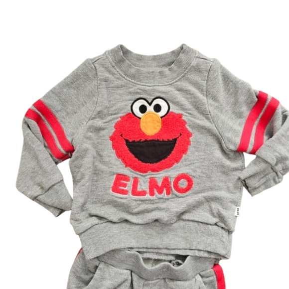 Little Sleepies Sesame Street Elmo Sweatsuit - Picture 3 of 8